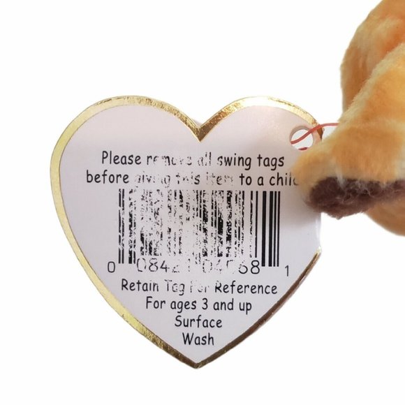 Ty Beanie Baby Twigs the Giraffe rare/retired PVC Pellets 1995 See Description - Picture 4 of 5